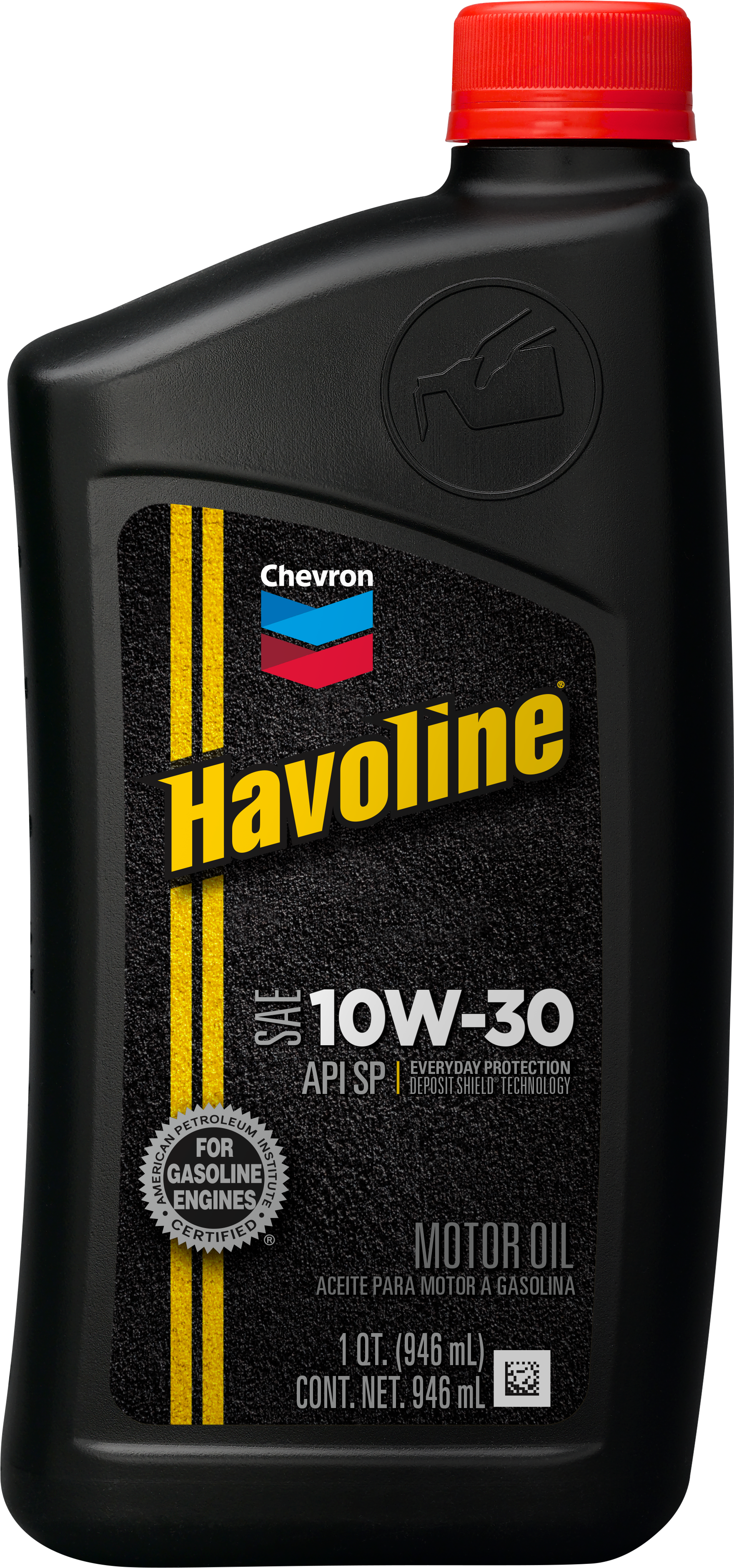 Chevron Havoline Motor Oil SAE 10W-30   -  | Container: 1 Qt Bottle | Shipped as: Case of 12 X 1 Qt Bottles - Automotive Engine Oils